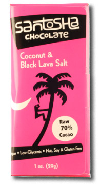 Santosha Coconut and Black Lava Salt