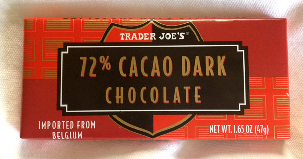 Trader Joe's 72% Cacao Dark Chocolate