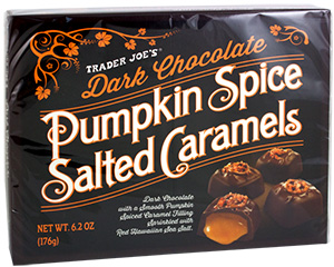 Trader Joe’s Dark Chocolate Pumpkin Spice Sea Salt Caramels